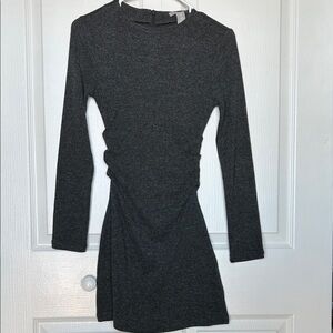 H&M Charcoal Long Sleeve Dress